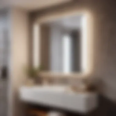 Innovative Space Optimization Smart Space-Saving Bathroom Mirror Storage