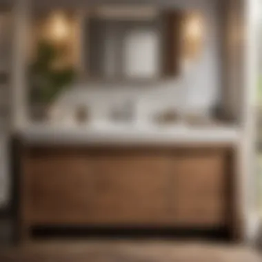Efficient Storage Solutions in Left Sink Vanity Design Smart storage solutions in left sink vanity