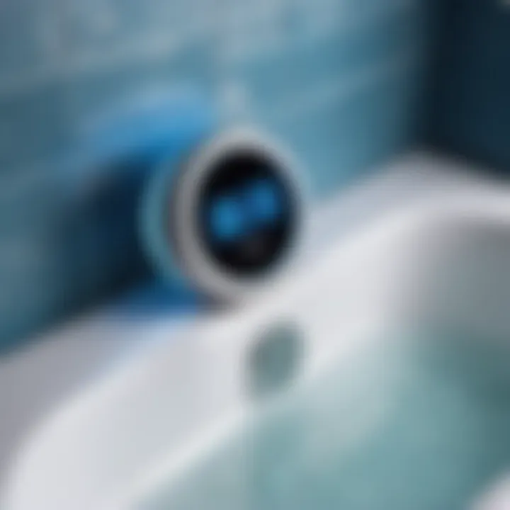 Smart Technology Bath Clock with LED Display