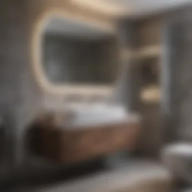 Integration of Smart Technology in Bathrooms Smart technology integrated into bathroom design