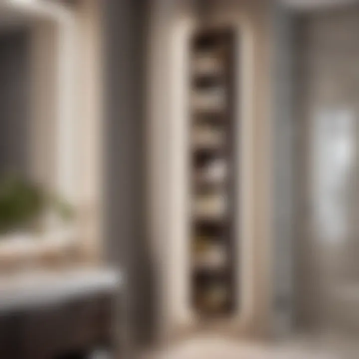 Space-Saving Vertical Storage Solution Smart Vertical Shelf Integration