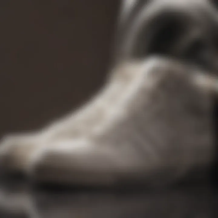 Close-up of a sneakers laundry bag filled with athletic footwear
