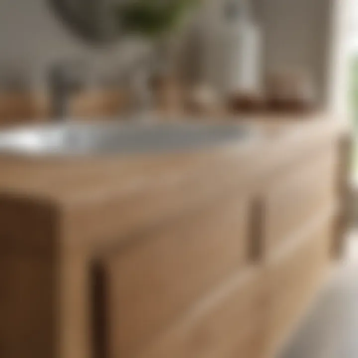 Close-up of solid oak texture highlighting durability and natural beauty.