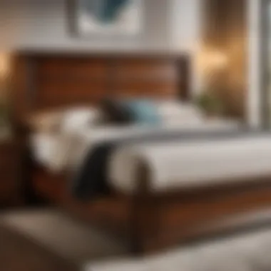 Exceptional Durability in Bed Frame Structure Solid Wood Construction of King Size Bed Frame