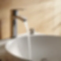 Loose bathroom faucet handle disassembled