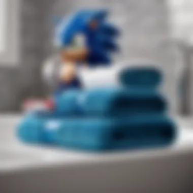 Luxurious Bath Towel Set Featuring Sonic the Hedgehog Sonic the Hedgehog Bath Towel Set