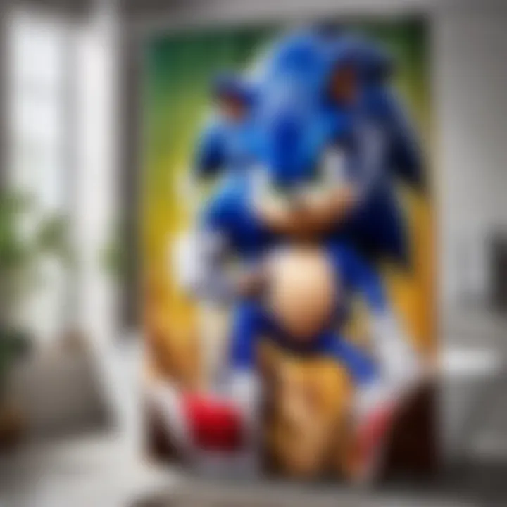 Sonic the Hedgehog Shower Curtain Design