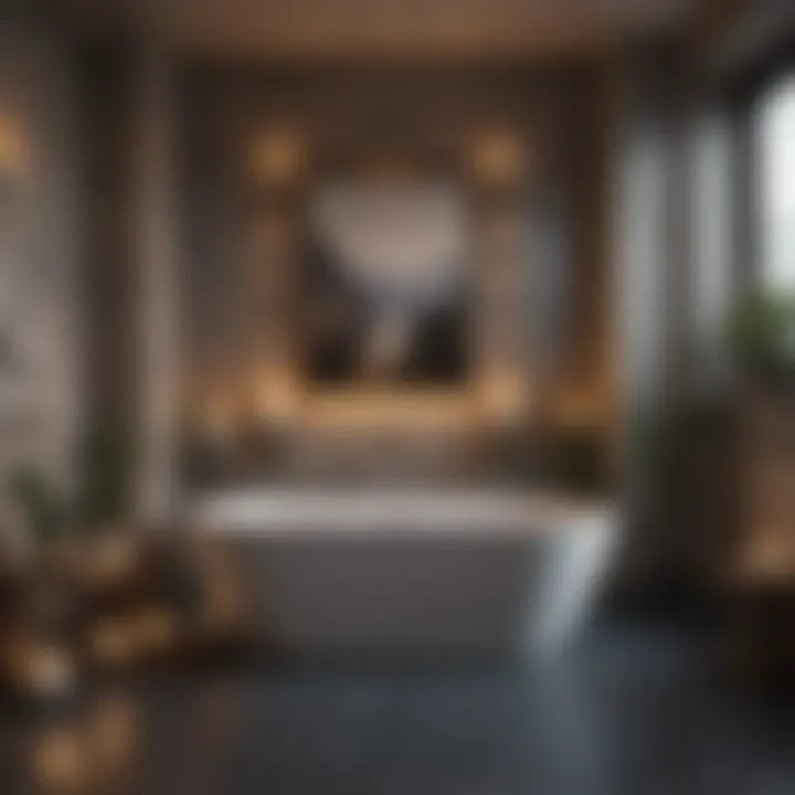 Tranquil Candlelit Bath Atmosphere Soothing Candlelit Bath Setting