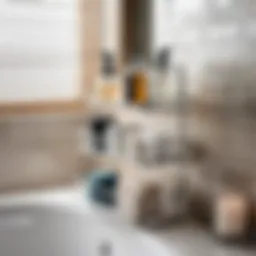Sleek Bathroom Caddy Organization