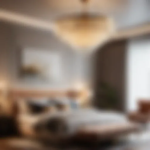Chic Chandelier Illuminating Sophisticated Bedroom Elegant Bedroom with Chic Chandelier