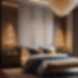 Sophisticated Layered Lighting Design Elegant bedroom with layered lighting