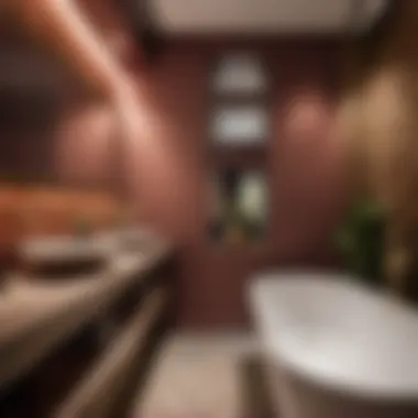 Sophisticated color palette for a renovated bathroom