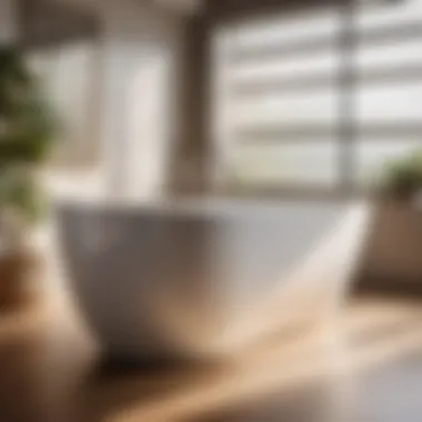 Sophisticated Design of 56-inch Freestanding Bathtub