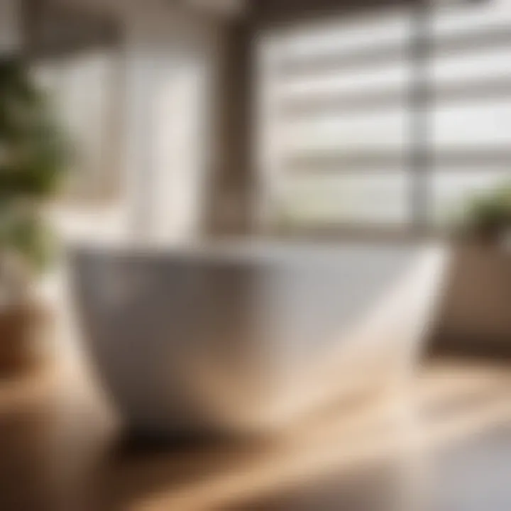 Sophisticated Design of 56-inch Freestanding Bathtub