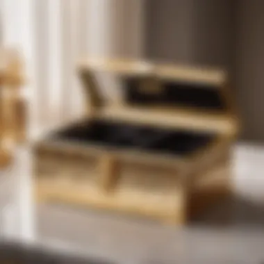 Sophisticated Gold Trimmed Organizer Box Sophisticated Gold Trimmed Organizer Box