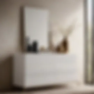 Sleek White Dresser with Modern Aesthetics Chic White Dresser with Minimalist Aesthetics