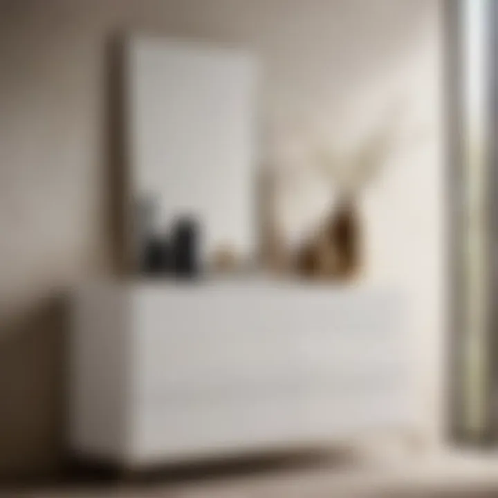 Sleek White Dresser with Modern Aesthetics Chic White Dresser with Minimalist Aesthetics
