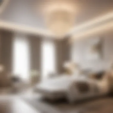 White King Bedroom with Stylish Lighting Fixtures White King Bedroom with Stylish Lighting Fixtures