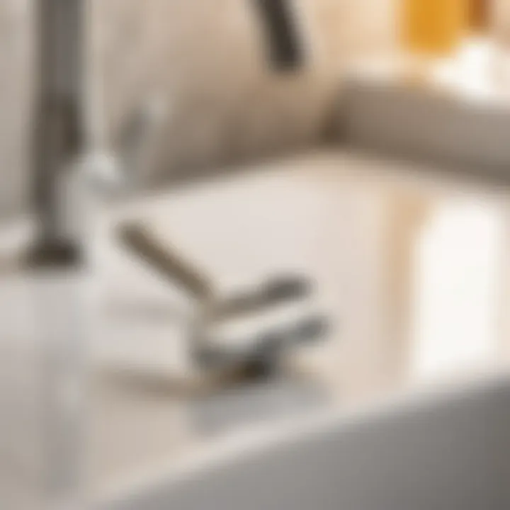 Elegant Wrench Tool for Precise Sink Washer Replacement Illustration of a sophisticated wrench tool for sink washer replacement