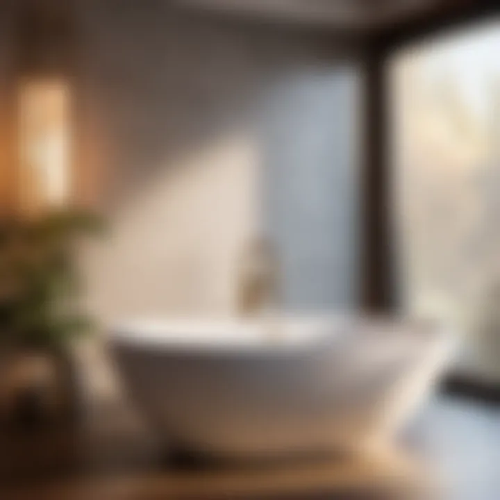 Spa-Inspired Freestanding Bathtub Design Spa-inspired bath remodeling idea with freestanding bathtub