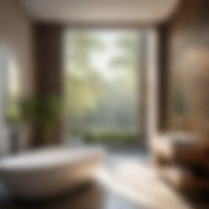 Tranquil Fusion of Bathroom and Bedroom Spaces Spa-like Bathroom Retreat