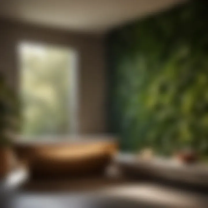 Spa-Inspired Kohler Luxstone Bath Wall with Nature Elements