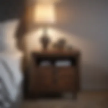 Innovative Bedside Table Design Space-Optimized Bedside Table Setup
