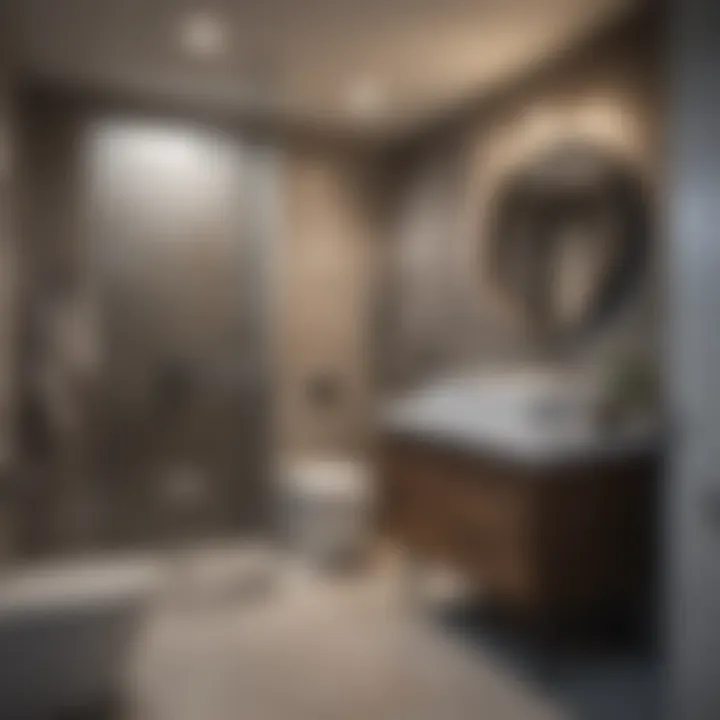 Space-Optimizing Basement Bathroom Layout