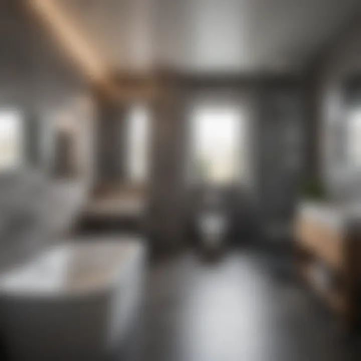 Optimizing Space with Functional Layouts Functional layout of a compact bathroom with a space saver bath