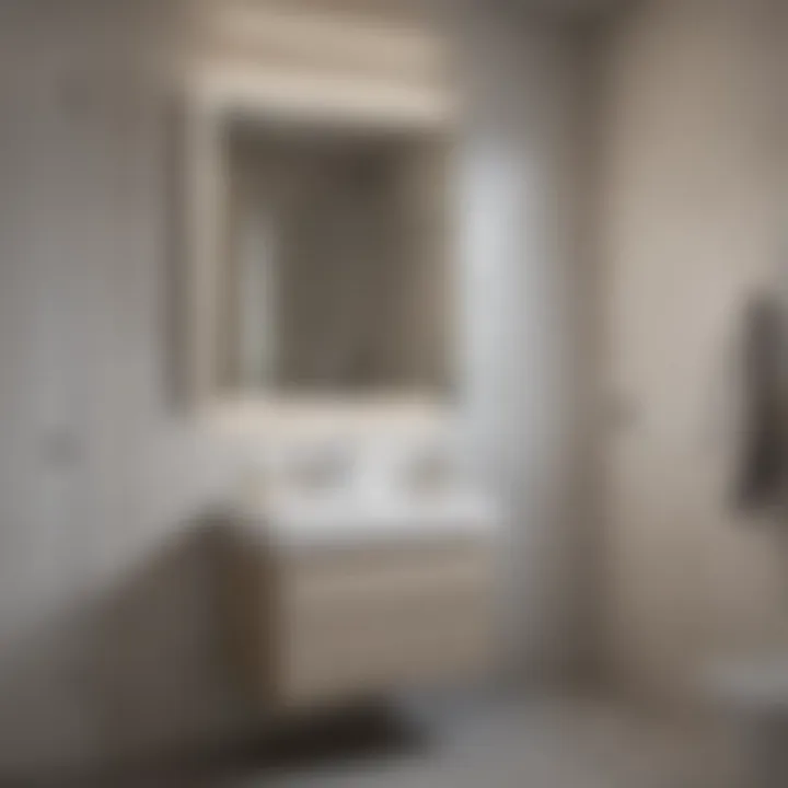 Efficient Space-Saving Vanity Design Space-saving solution with a compact 20-inch bath vanity