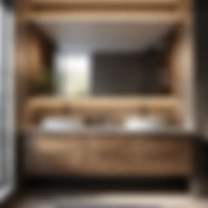 60-inch double sink bathroom vanity with space-saving drawer organization