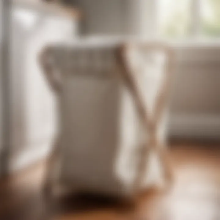 Collapsible Laundry Hamper in Small Space