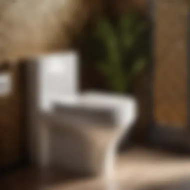 Efficient One-Piece Toilet for Compact Spaces Space-saving one-piece toilet design for small bathroom