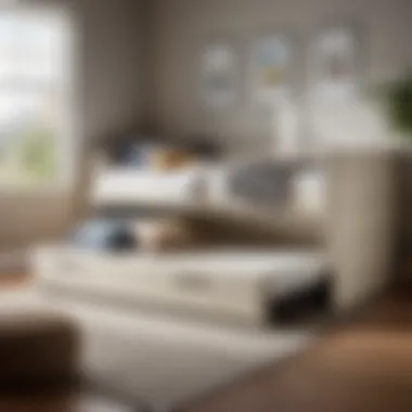 Modern Space-Saving Trundle Bed Space-saving twin size trundle bed in a modern setting