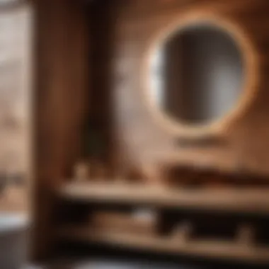 Charming Wooden Accents in Spanish Bathroom Spanish Bathroom Design - Rustic Wooden Accents