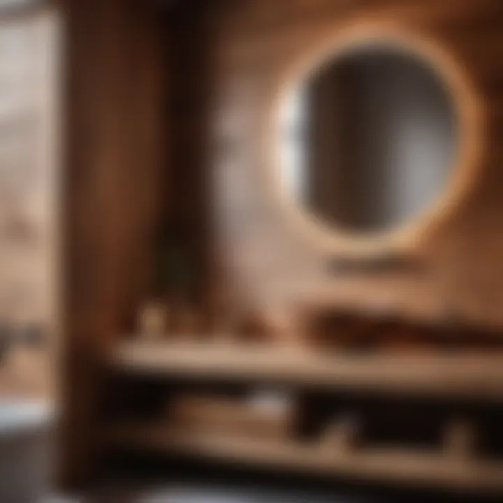 Charming Wooden Accents in Spanish Bathroom Spanish Bathroom Design - Rustic Wooden Accents