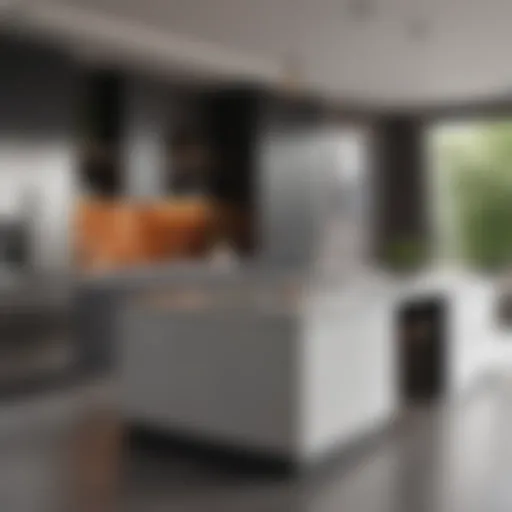 Sleek Modern Kitchen Design Modern minimalist kitchen featuring sleek cabinetry and innovative appliances