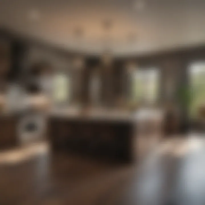 Functional Open-Concept Kitchen Open-concept kitchen showcasing the blend of functionality and aesthetics