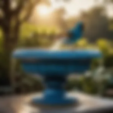 Spray Paint Application Techniques for Bird Bath