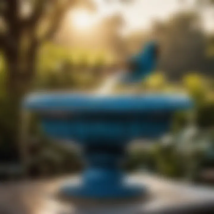 Spray Paint Application Techniques for Bird Bath