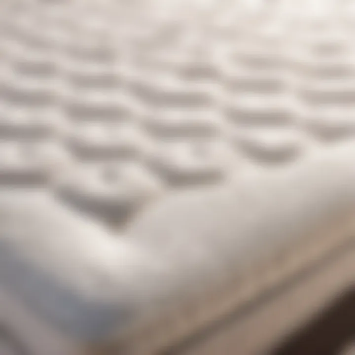 Quality Crafted Spring Mattress Topper Material Close-up