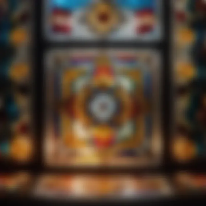Stained Glass Bedroom Lamp with Geometric Patterns