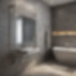 Elegant stainless steel bathroom rack showcasing modern design