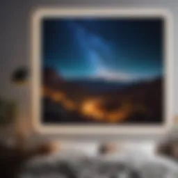 Starry Night Sky Poster for Bedroom