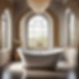 Exquisite Sterling Alcove Bathtub with Intricate Pattern