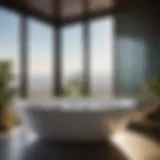 Luxurious Sterling Bath Tub with Water Cascading