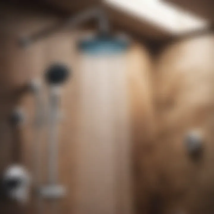 Modern Sterling Shower Head with Multiple Settings