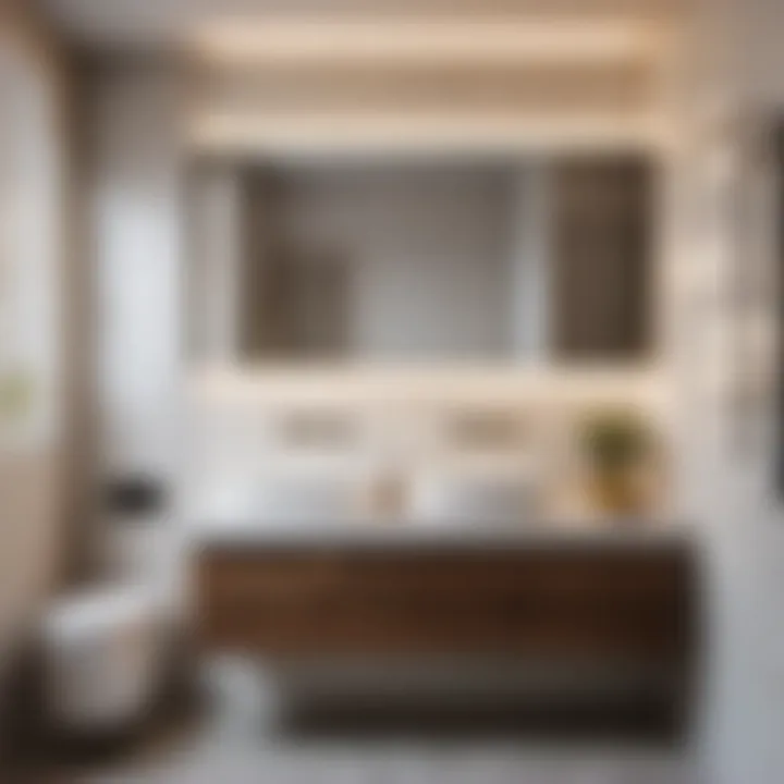 Clutter-Free Space Clutter-free small bathroom with strategic hook placement
