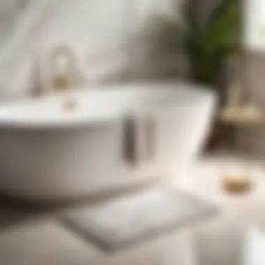 Sophisticated Bathroom Decor - Marble Bath Mat Styling Styling Inspiration with Marble Bath Mat Set