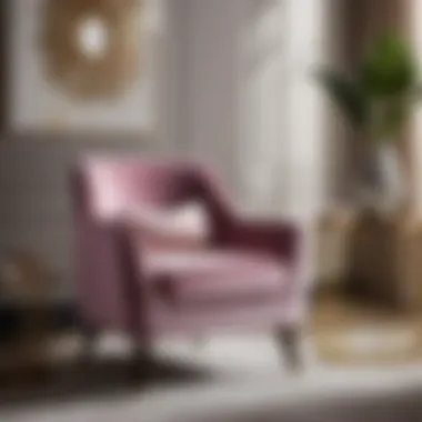 Modern Accent Chair for a Touch of Glamour Stylish Accent Chair in Elegant Bedroom Setting